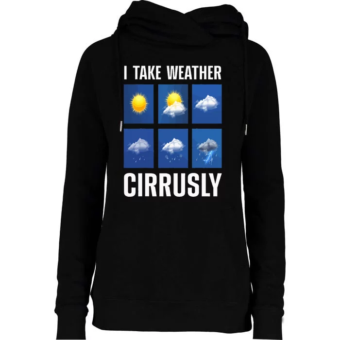 Cute Meteorologist For Weather Meteorology Report Womens Funnel Neck Pullover Hood