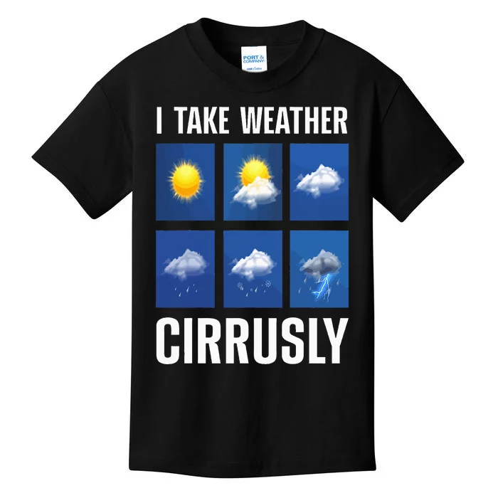 Cute Meteorologist For Weather Meteorology Report Kids T-Shirt