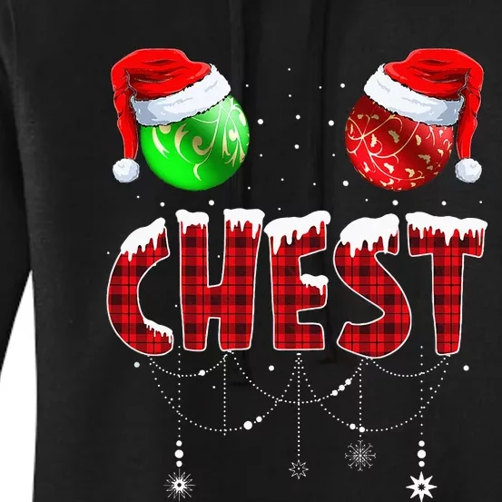 Chestnuts Matching Family Funny Chest Nuts Christmas Couples Women's Pullover Hoodie