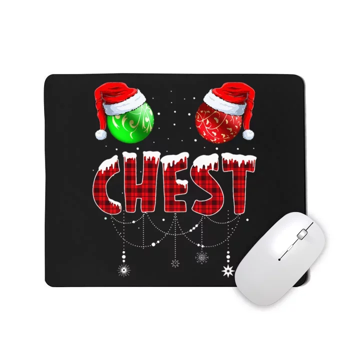 Chestnuts Matching Family Funny Chest Nuts Christmas Couples Mousepad