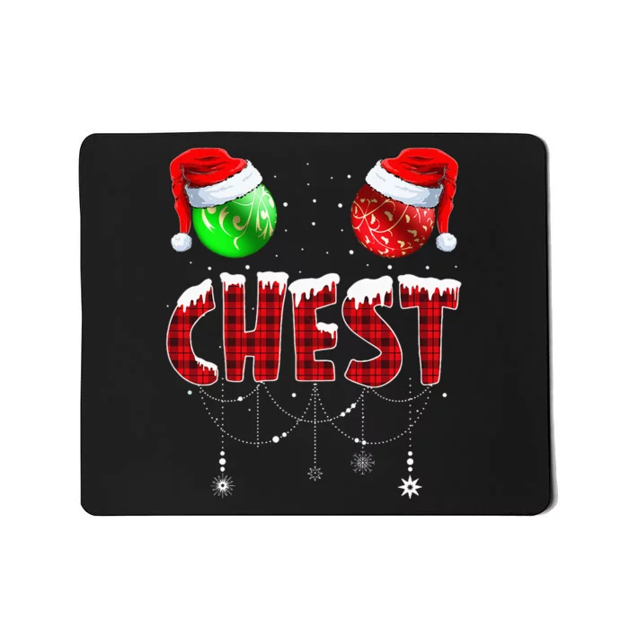 Chestnuts Matching Family Funny Chest Nuts Christmas Couples Mousepad