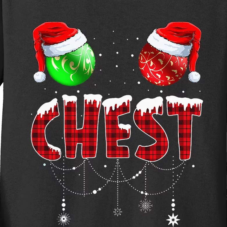 Chestnuts Matching Family Funny Chest Nuts Christmas Couples Kids Long Sleeve Shirt