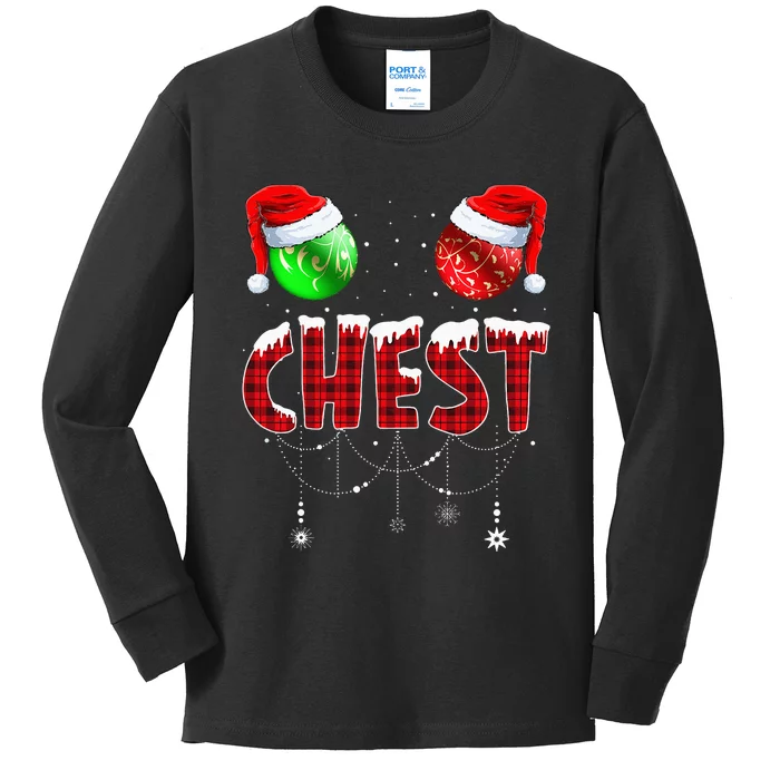 Chestnuts Matching Family Funny Chest Nuts Christmas Couples Kids Long Sleeve Shirt