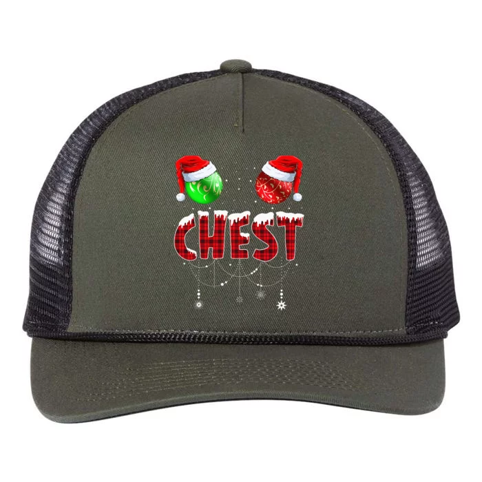 Chestnuts Matching Family Funny Chest Nuts Christmas Couples Retro Rope Trucker Hat Cap