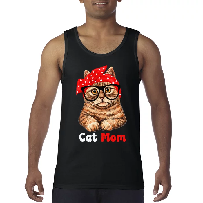 Cat Mom Funny Cat Mom Cat Lover Mother's Day Mom Mother Gift Tank Top