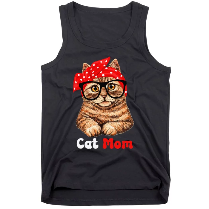 Cat Mom Funny Cat Mom Cat Lover Mother's Day Mom Mother Gift Tank Top