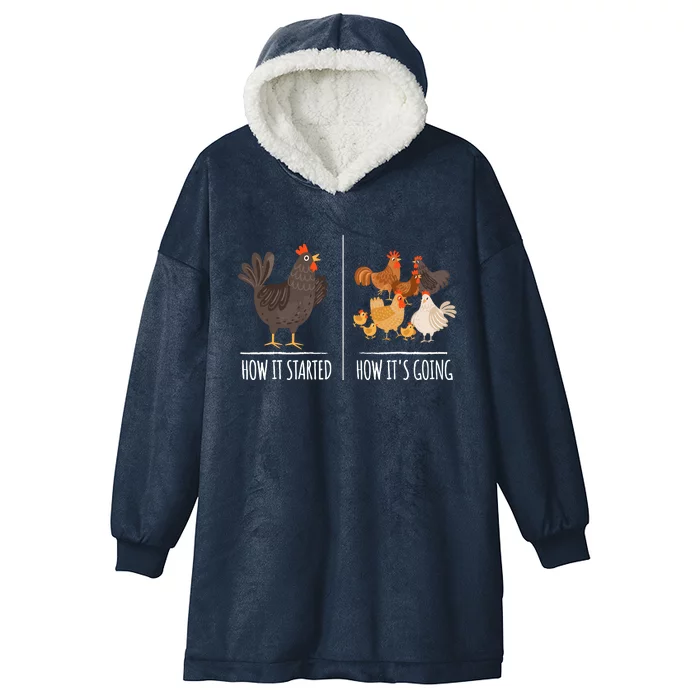 Chicken Meme Farm Hen Pun For Chicken Lovers Hooded Wearable Blanket