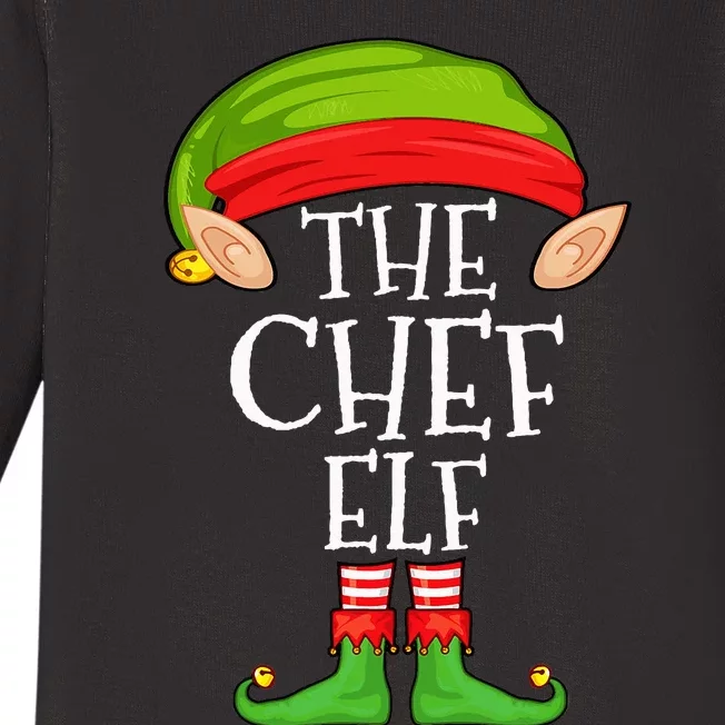 Christmas Matching Family Elf Pajama The Chef Elf Baby Long Sleeve Bodysuit