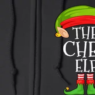 Christmas Matching Family Elf Pajama The Chef Elf Full Zip Hoodie