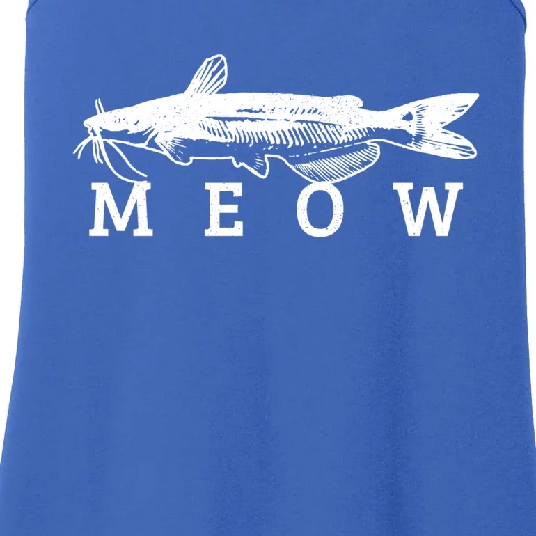 Catfish Meow Funny Catfishing Fishing Fisher Gift Ladies Essential Tank