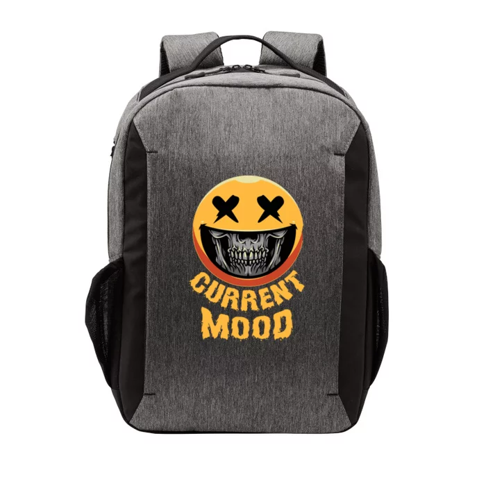 Current Mood Funny Halloween Skeleton Vector Backpack