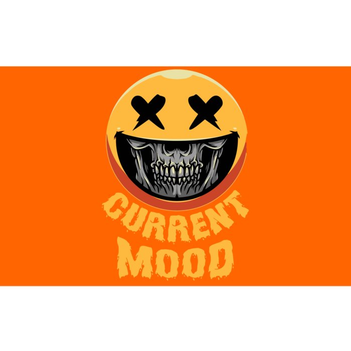 Current Mood Funny Halloween Skeleton Bumper Sticker