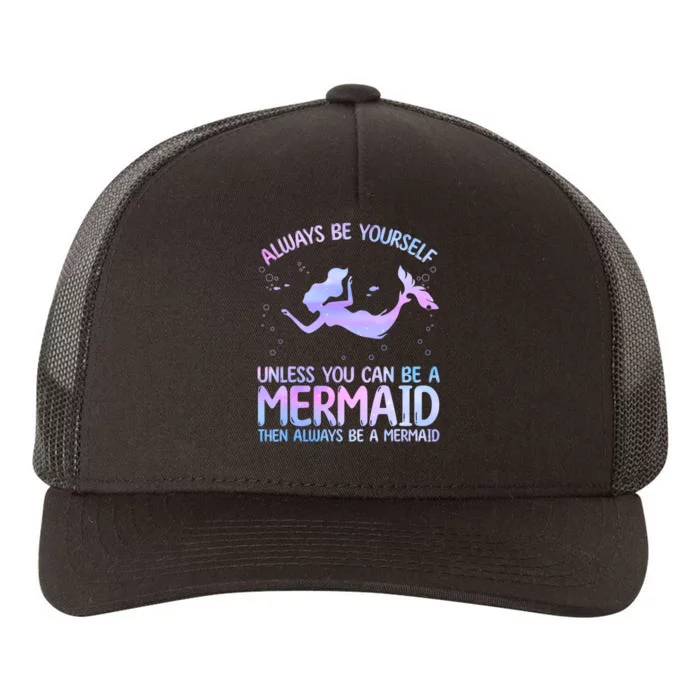 Cute Mermaid For Women Girl Kids Sea Mermaid Birthday Lover Yupoong Adult 5-Panel Trucker Hat