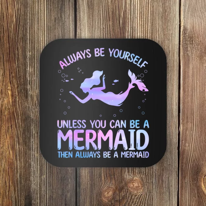 Cute Mermaid For Women Girl Kids Sea Mermaid Birthday Lover Coaster