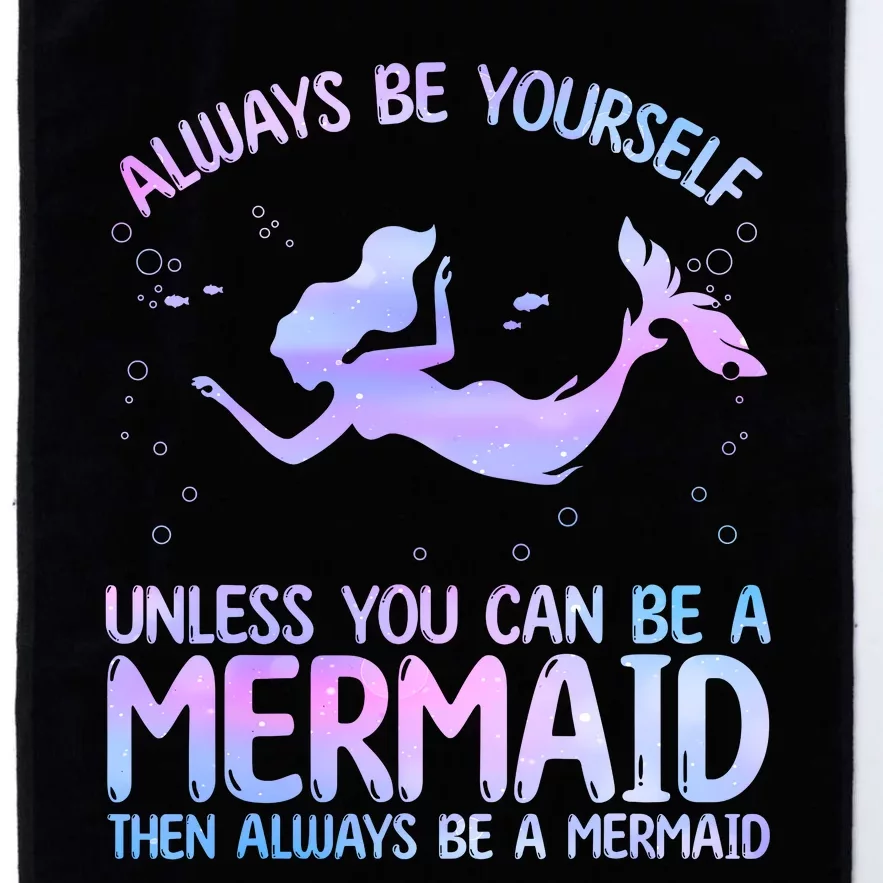 Cute Mermaid For Women Girl Kids Sea Mermaid Birthday Lover Platinum Collection Golf Towel