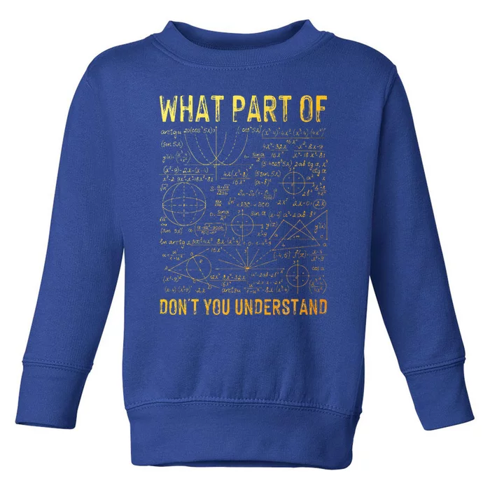 Cool Math For Women Algebra Mathematics Math Teacher Toddler Sweatshirt