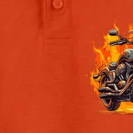 Cool Motorbike Flames And Burning Dry Zone Grid Performance Polo