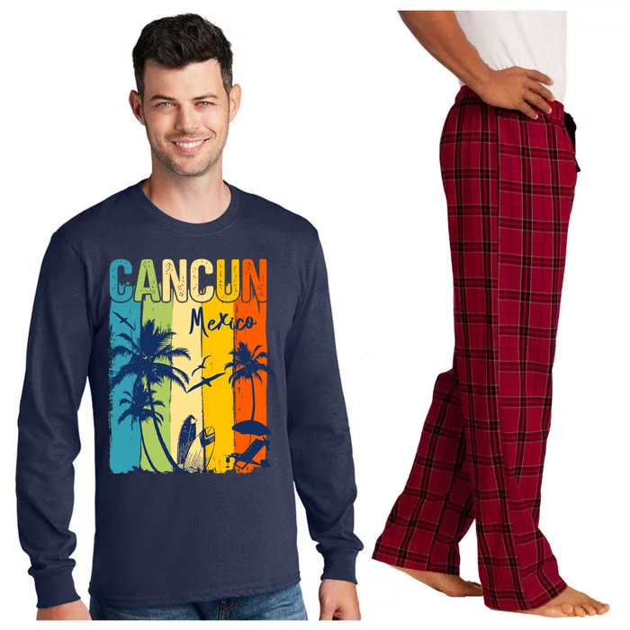 Cancun Mexico Family Vacation Matching Group Long Sleeve Pajama Set