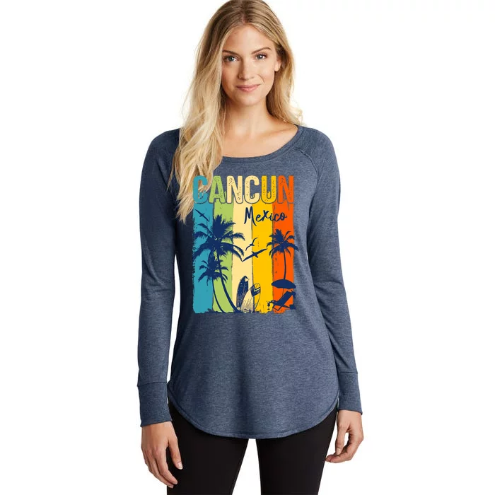 Cancun Mexico Family Vacation Matching Group Women's Perfect Tri Tunic Long Sleeve Shirt