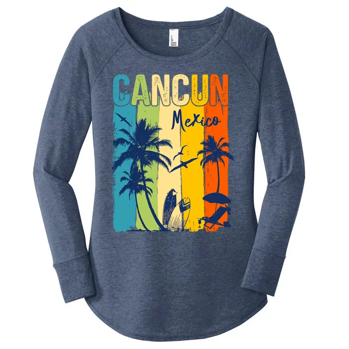 Cancun Mexico Family Vacation Matching Group Women's Perfect Tri Tunic Long Sleeve Shirt