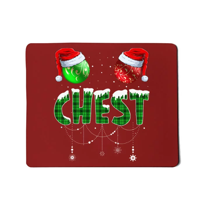 Chestnuts Matching Family Funny Chest Nuts Christmas Couples Mousepad