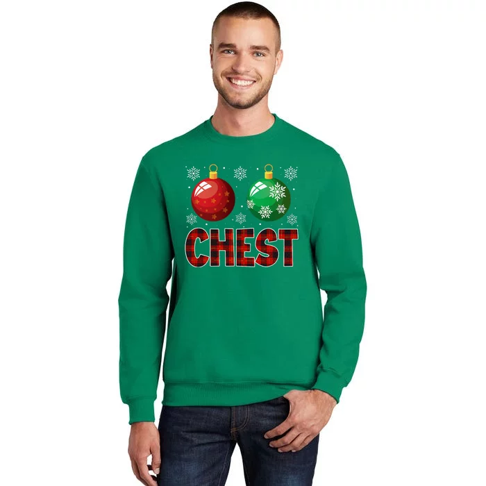 Chestnuts Matching Family Funny Chest Nuts Christmas Couples Sweatshirt