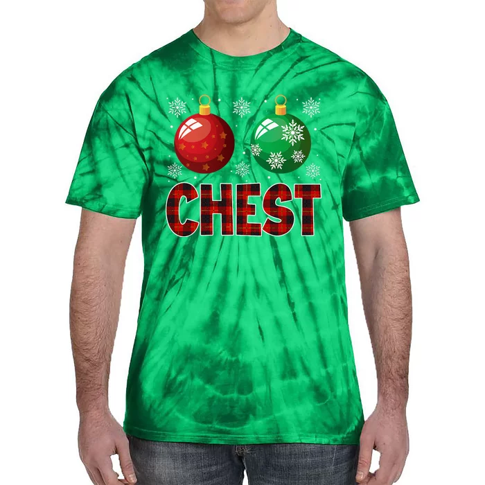 Chestnuts Matching Family Funny Chest Nuts Christmas Couples Tie-Dye T-Shirt