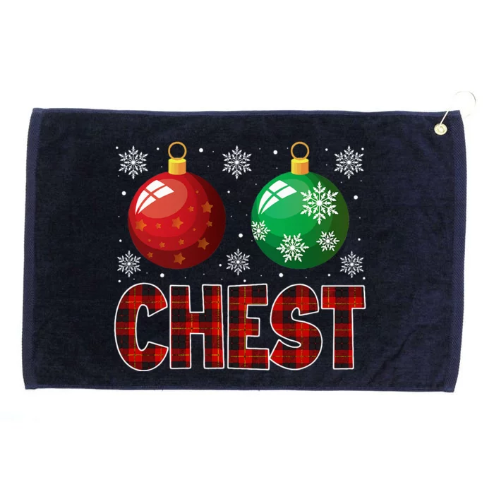 Chestnuts Matching Family Funny Chest Nuts Christmas Couples Grommeted Golf Towel