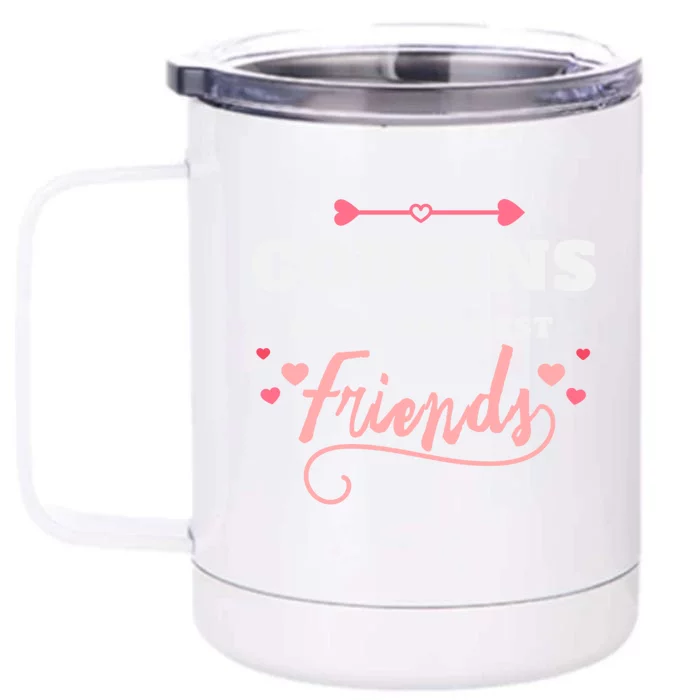 Cousins Make Friends Greatest Cousin Fun Gift Cute Gift Front & Back 12oz Stainless Steel Tumbler Cup