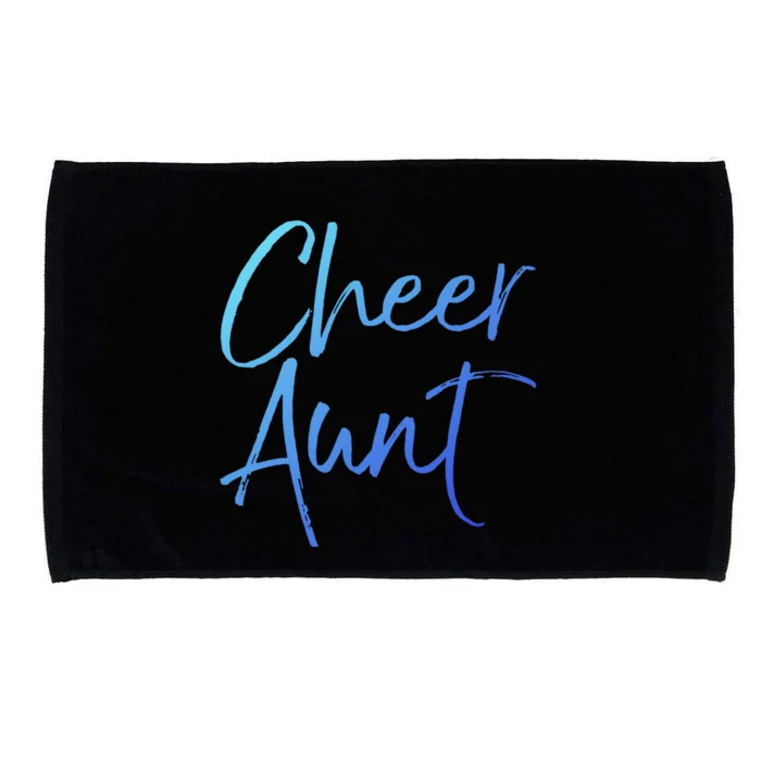 Cute Matching Family Cheerleader Auntie Gift Cheer Aunt Gift Microfiber Hand Towel