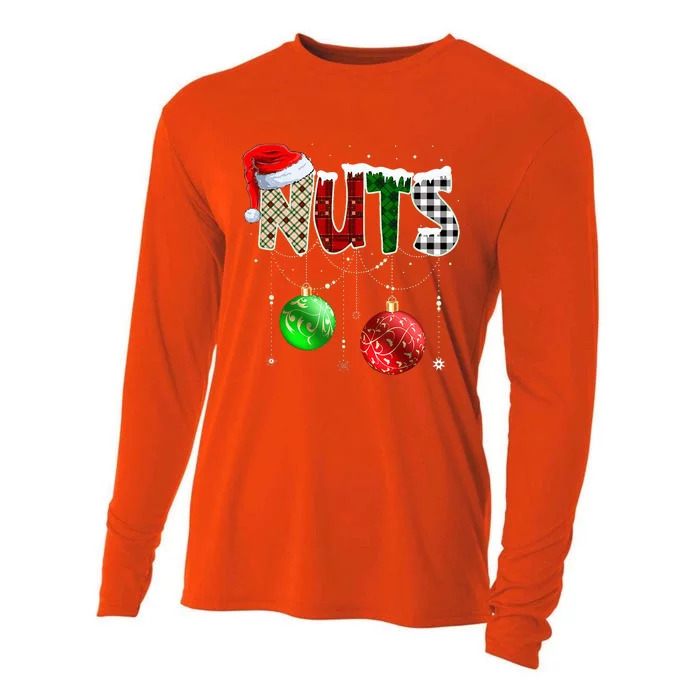 Chestnuts Matching Family Funny Chest Nuts Christmas Couples Cooling Performance Long Sleeve Crew