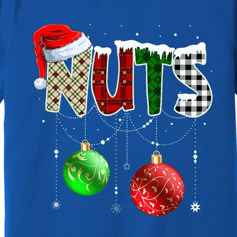 Chestnuts Matching Family Funny Chest Nuts Christmas Couples Premium T-Shirt