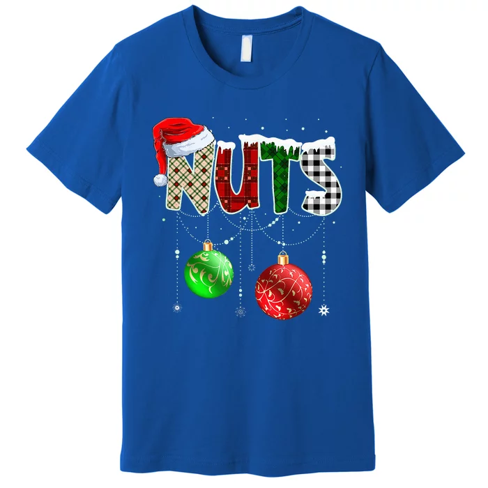 Chestnuts Matching Family Funny Chest Nuts Christmas Couples Premium T-Shirt