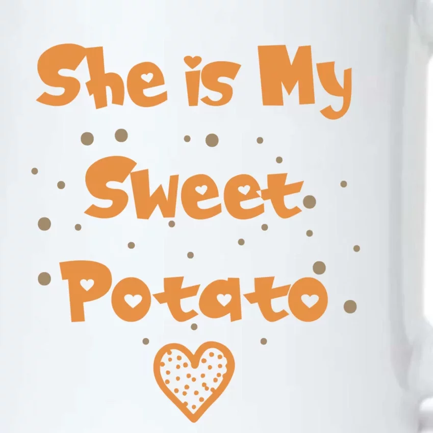 Couples Matching Funny Gift I Yam Matches She Is My Sweet Potato Cool Gift Black Color Changing Mug