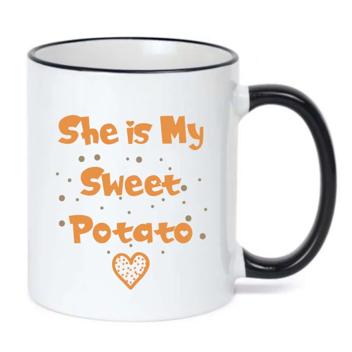 Couples Matching Funny Gift I Yam Matches She Is My Sweet Potato Cool Gift Black Color Changing Mug