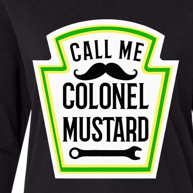 Colonel Mustard Funny Halloween Mustard Costume Womens Cotton Relaxed Long Sleeve T-Shirt