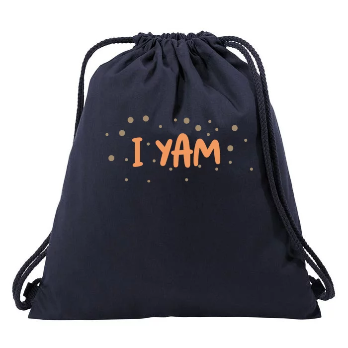 Couples Matching Funny Gift I Yam Matchs She Is My Sweet Potato Gift Drawstring Bag