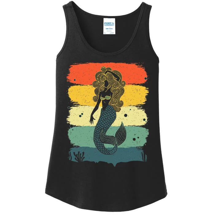 Cool Mermaid For  Under Sea Mermaids Merman Ladies Essential Tank