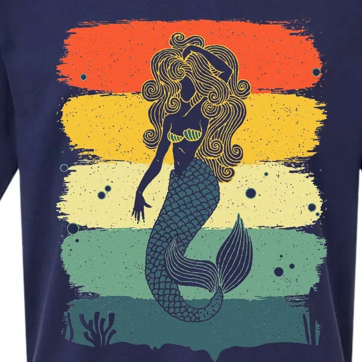 Cool Mermaid For  Under Sea Mermaids Merman Sueded Cloud Jersey T-Shirt