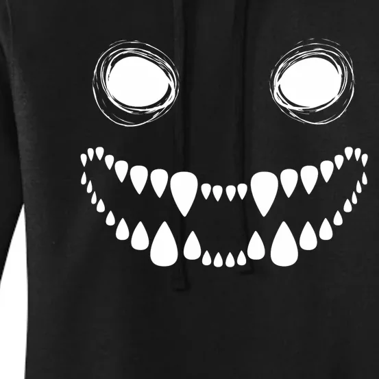 Cute Monster Face Costume Halloween Women's Pullover Hoodie