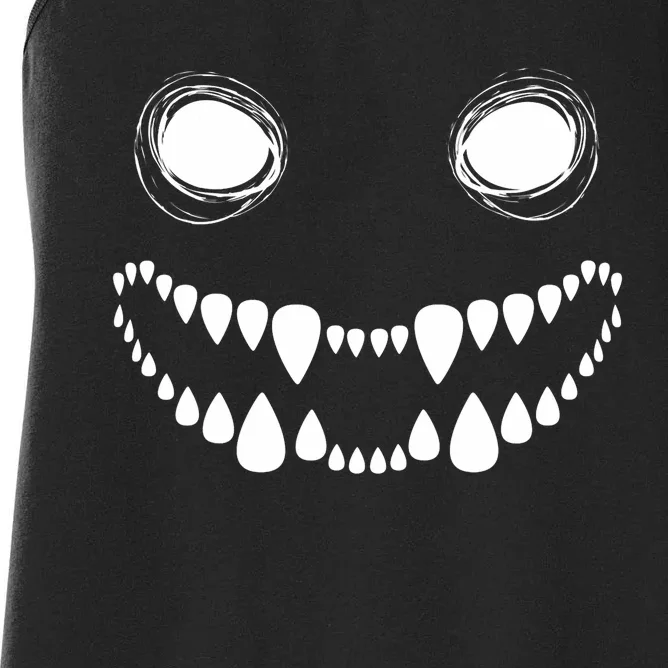 Cute Monster Face Costume Halloween Women's Racerback Tank