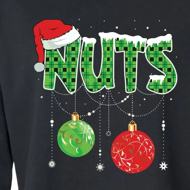 Chestnuts Matching Family Funny Chest Nuts Christmas Couples Cropped Pullover Crew