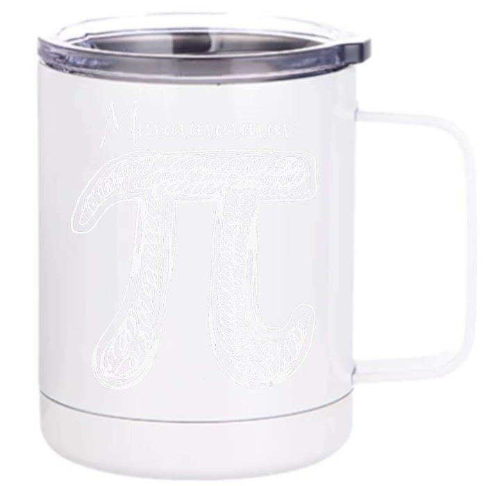 Cute Math for 3.14 Mmmm Pi Doodle funny Pi Day Front & Back 12oz Stainless Steel Tumbler Cup