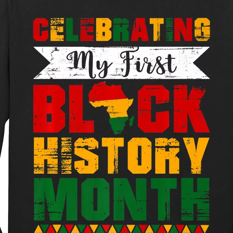 Celebrating My First Black History Month Melanin Long Sleeve Shirt