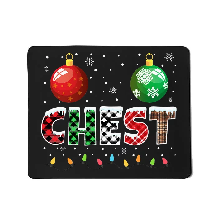 Chestnuts Matching Family Funny Chest Nuts Christmas Couples Mousepad