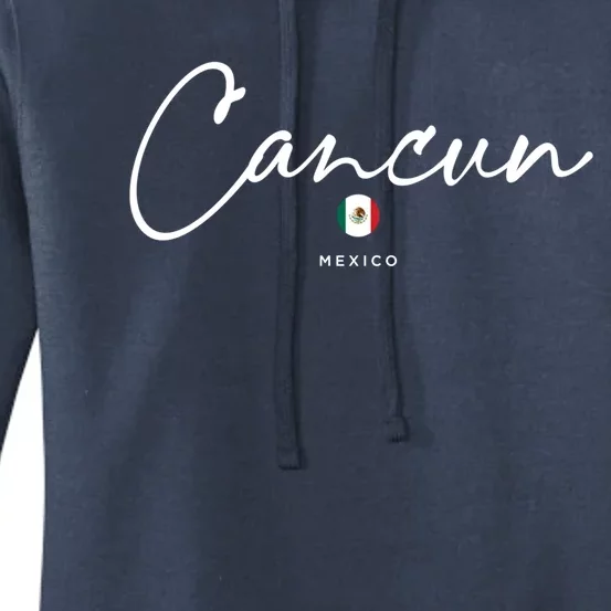 Cancun Mexico Flag Gift Women's Pullover Hoodie