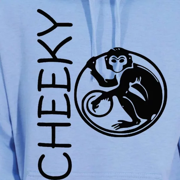 Cheeky Monkey Fun Primate Black Tattoo Art Unisex Surf Hoodie