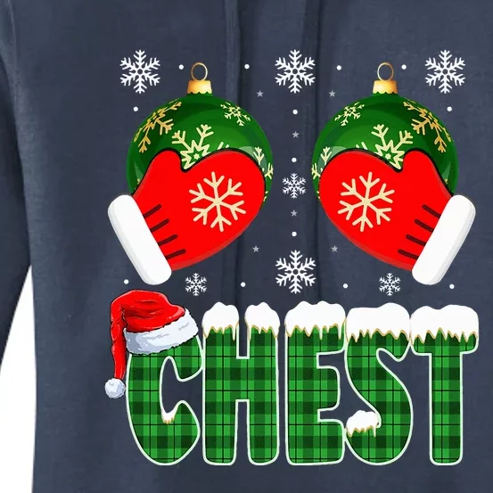 Chestnuts Matching Family Funny Chest Nuts Christmas Couples Women's Pullover Hoodie