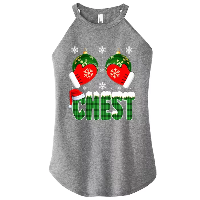 Chestnuts Matching Family Funny Chest Nuts Christmas Couples Women’s Perfect Tri Rocker Tank