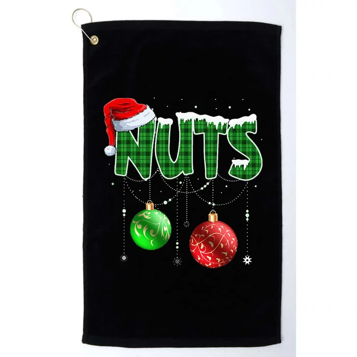 Chestnuts Matching Family Funny Chest Nuts Christmas Couples Platinum Collection Golf Towel